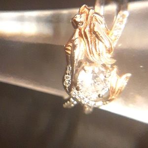 Disney sterling LITTLE MERMAID cubic ring